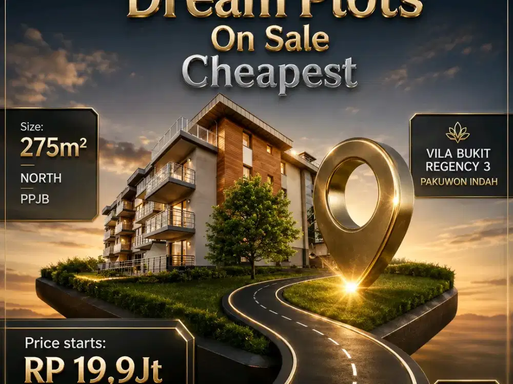 MURAH KAVLING PAKUWON VBR VILA BUKIT REGENCY 3 dkt GRAHA DARMO PERMAI