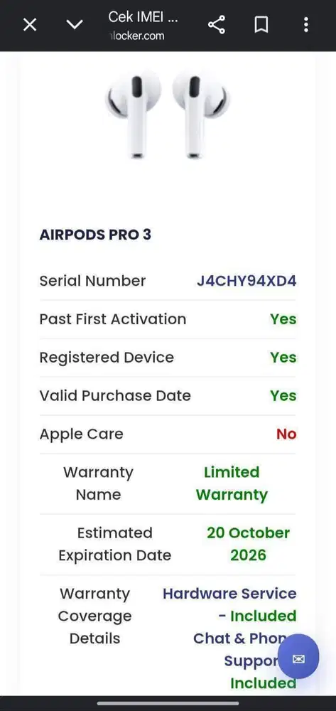 Airpods Pro 3 Second