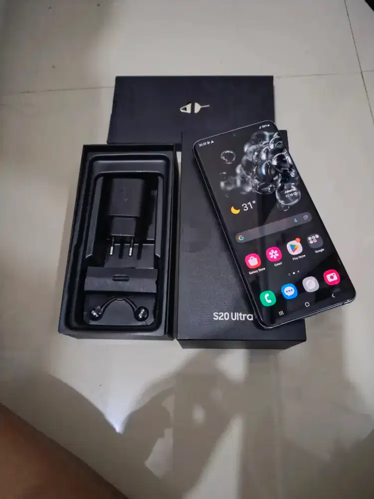Samsung S20 ultra 12/128 Sein fullset mlussss 98%, lncarr jyaa no ken