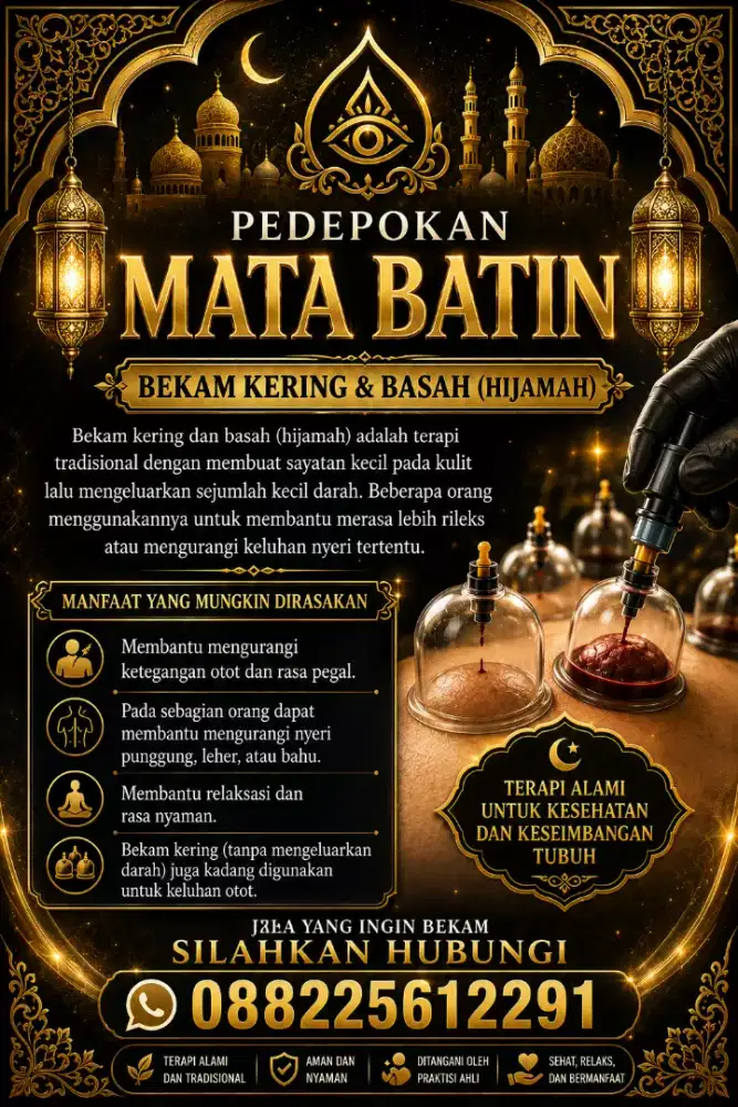 Kami di sini menerima yang ingin Bekam silahkan merapat