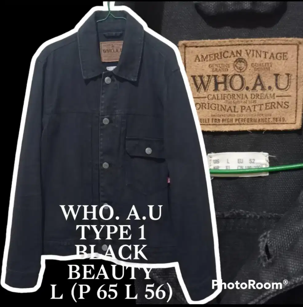 WHO. A. U TYPE 1  TRUCKER JACKET