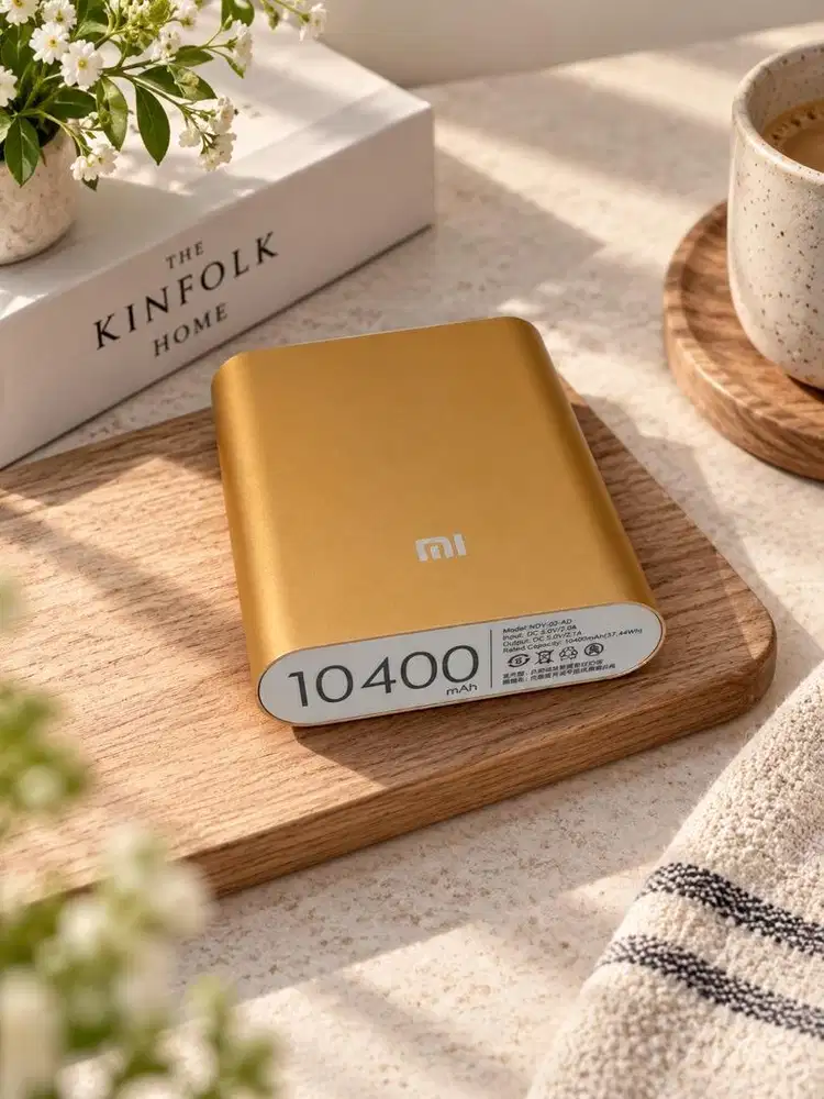 Xiaomi Mi 10400mAh portable power bank gold