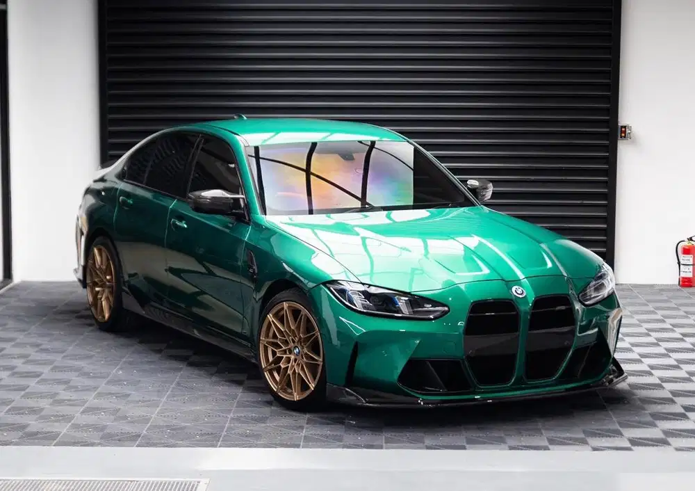 BMW 320i (G20) Upgraded to Full G80 M3 Look — Isle of Man Green