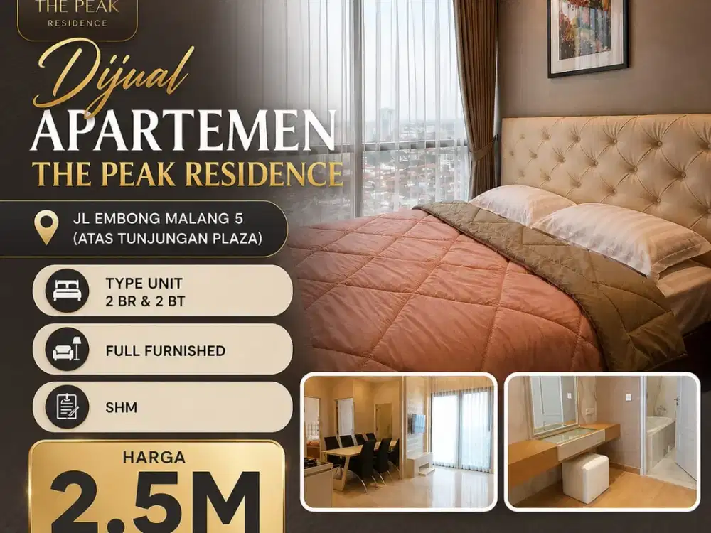 Dijual Apartemen The Peak Residence