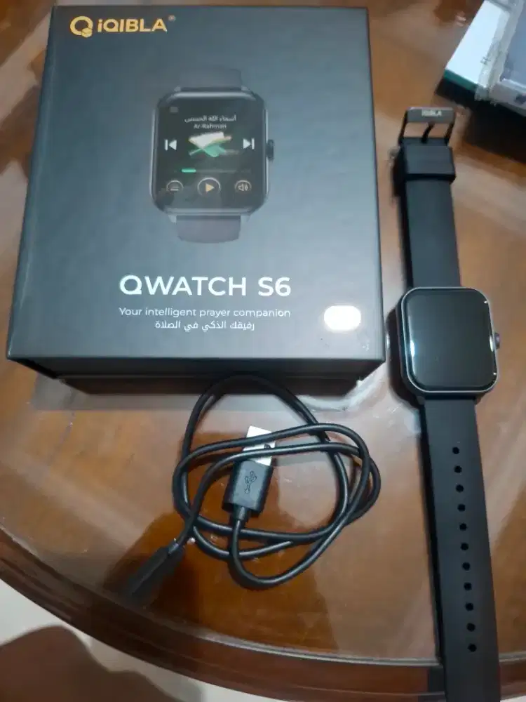 Preloved Jam Tangan Smartwatch QWatch S6 iQibla Like New