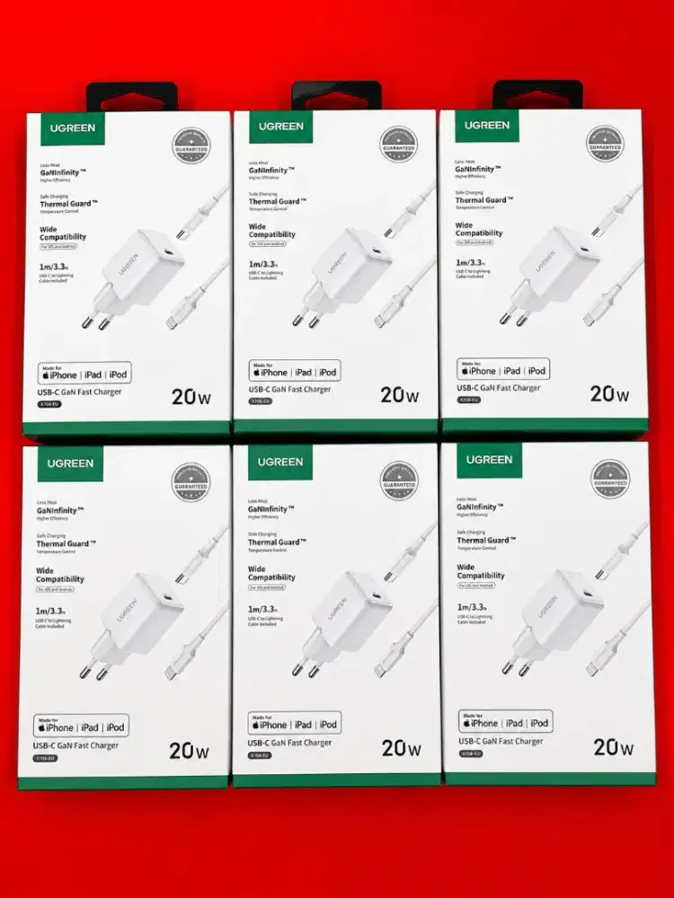 charger ugreen 20wat type c to lightning iphone original mfi