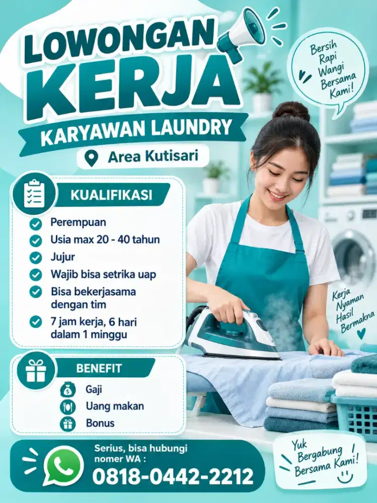 Lowongan Kerja Karyawan Laundry