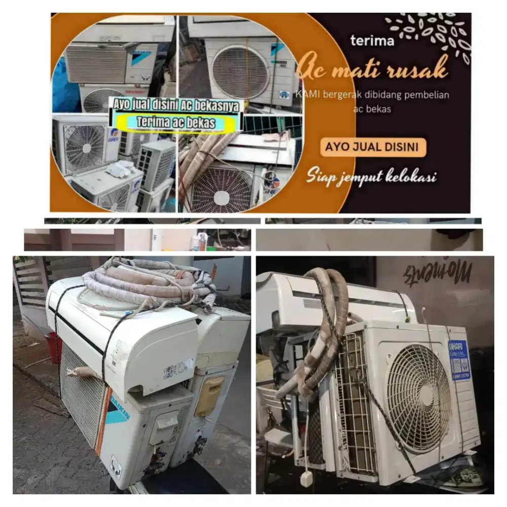 Terima ac bekas rusak