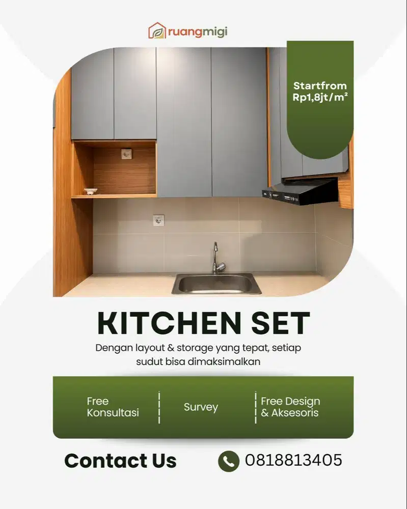 Jasa Interior dan Kitchen Set Lengkap Gratis Konsultasi