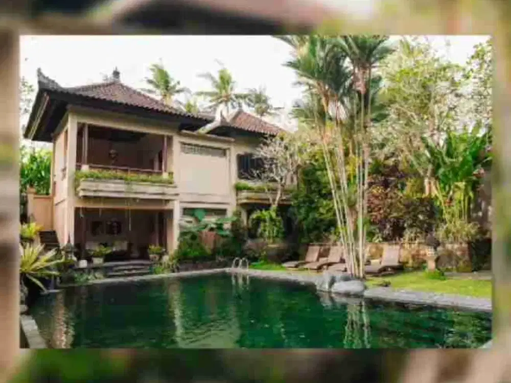 DIJUAL Villa Eksklusif 7 Kamar + SwimPool + Art Studio di Ubud Bali