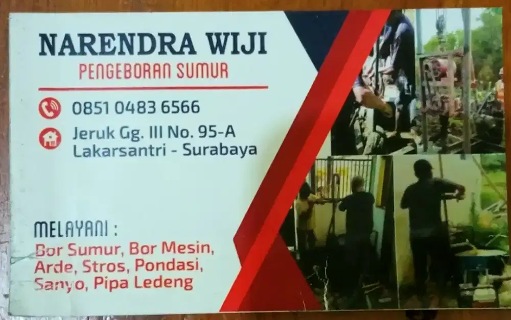 Terima jasa pengeboran sumur