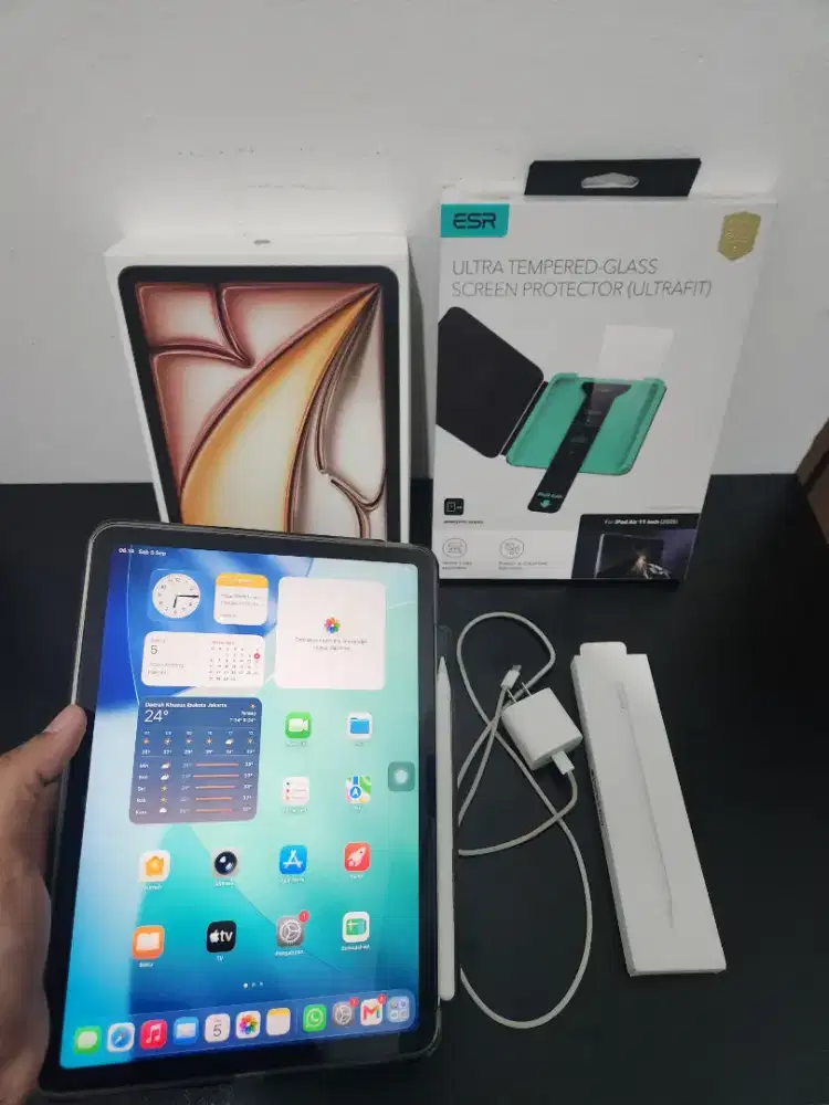 iPad Air M3 11 inch bonus apple pencil pro fullset original garansi on