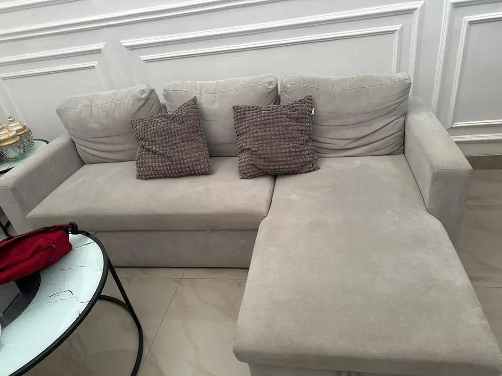 Sofa bentuk L 4 dudukan