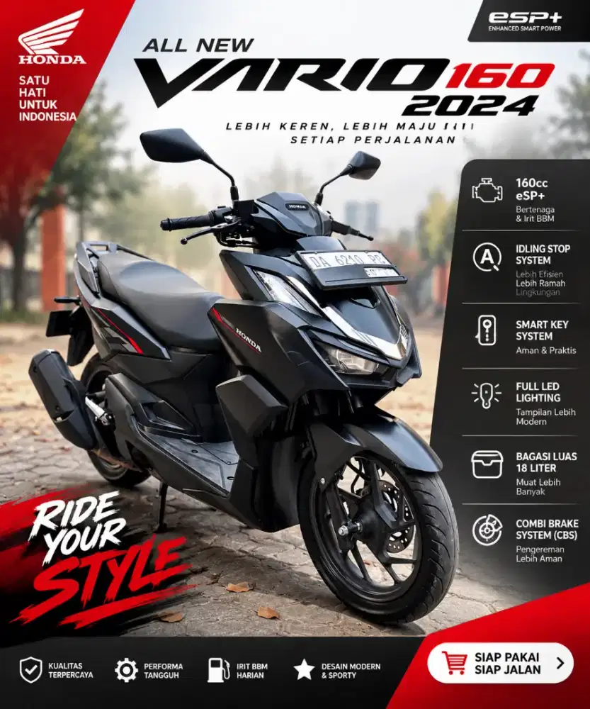 Di jual honda vario tahun 2024