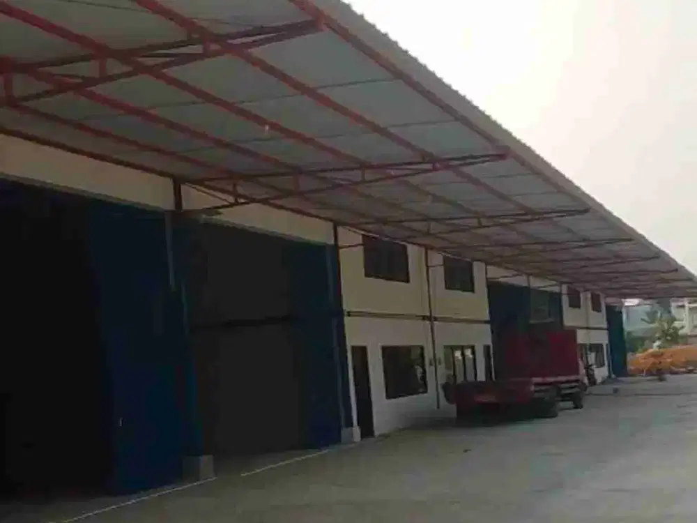 Disewakan gudang siap pakai bangunan baru
