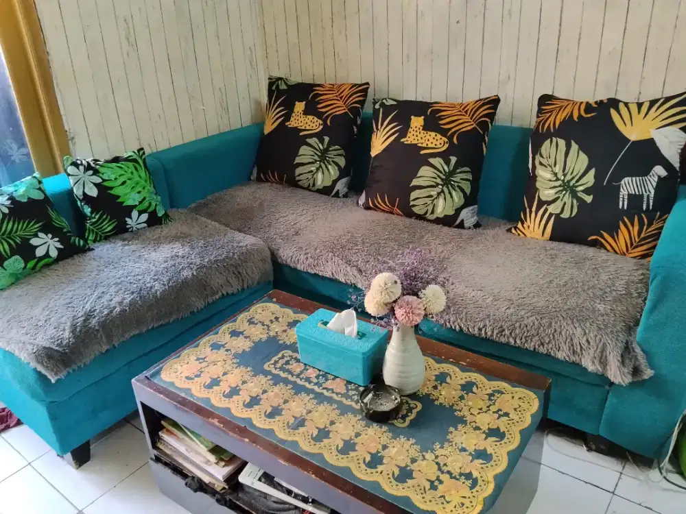 Sofa satu set jual murah aja