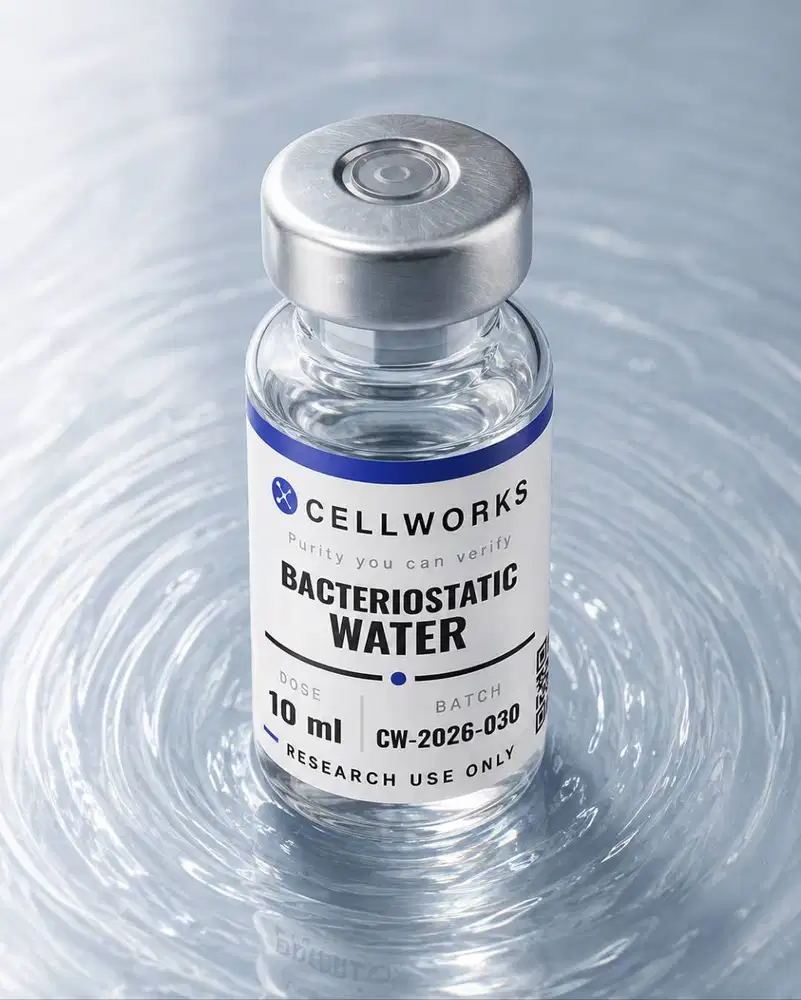 Bacteriostatic Water 10 mL untuk Riset Laboratorium | Cellworks