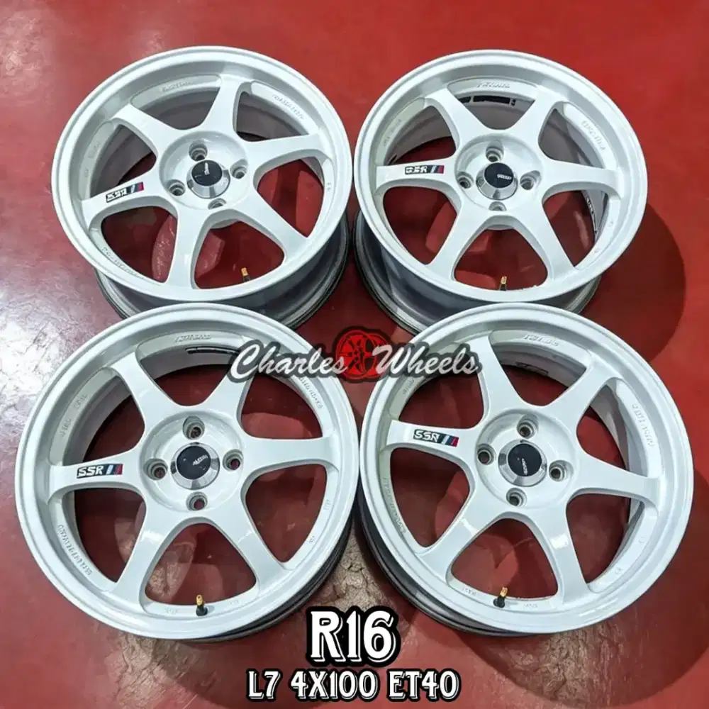 Jual velg racing type c r16 4x100 jazz sigra yaria vios dll