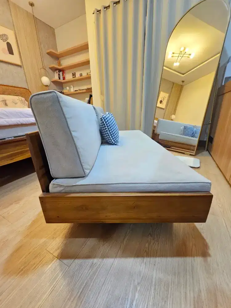 Sofa Kayu Jati pendek