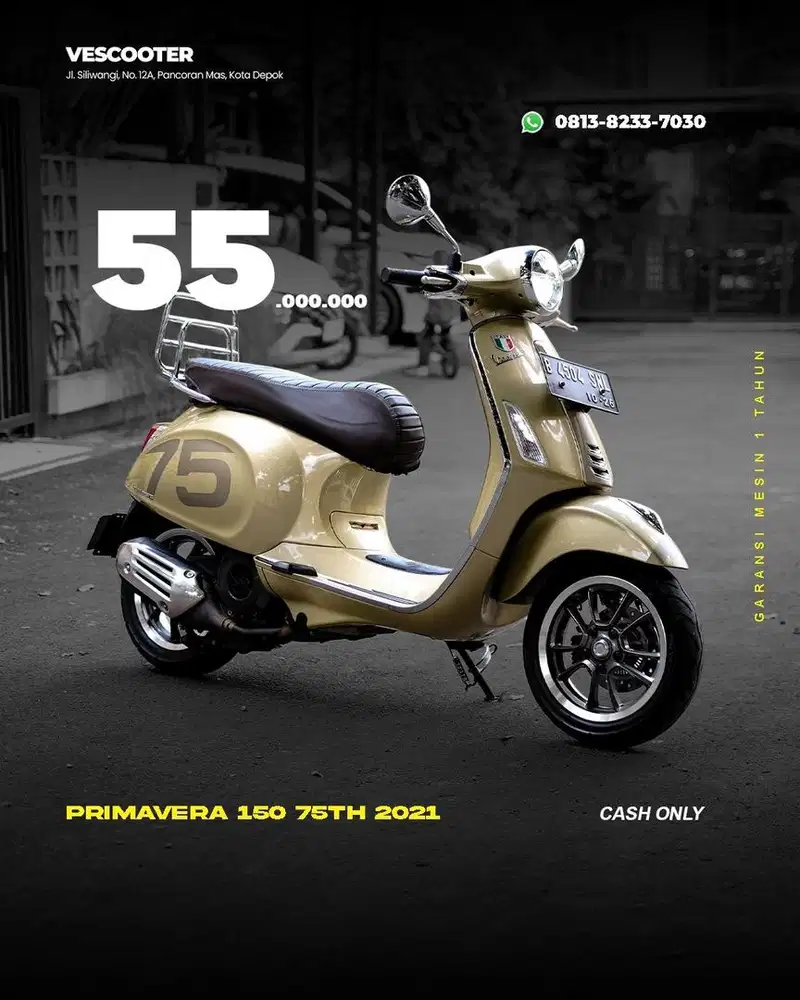 VESPA PRIMAVERA 150 75TH ANNIV 2021