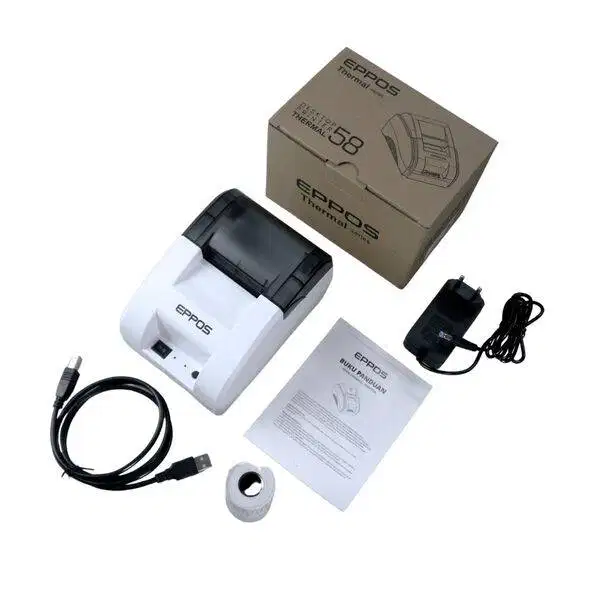 Printer Mini Thermal EPPOS 58mm EP58M RPP02 - USB BT [White-Small]