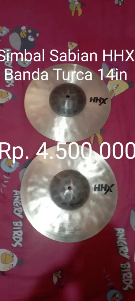 Simbal hit-hat 14in, harga sdh tercantum