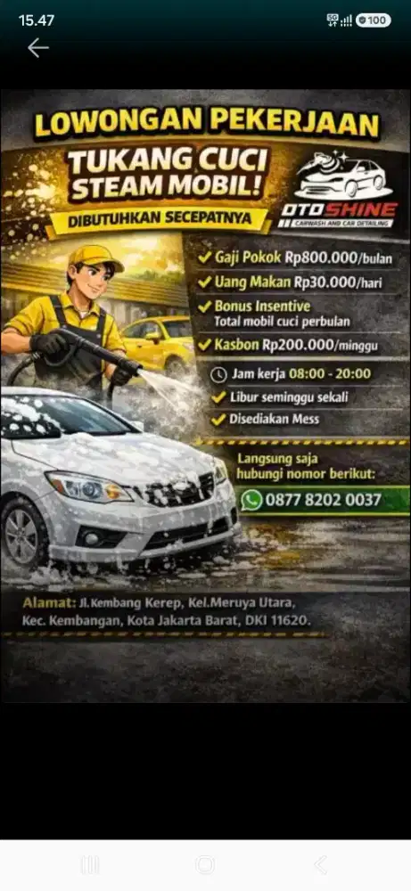 Cuci Steam Car Wash