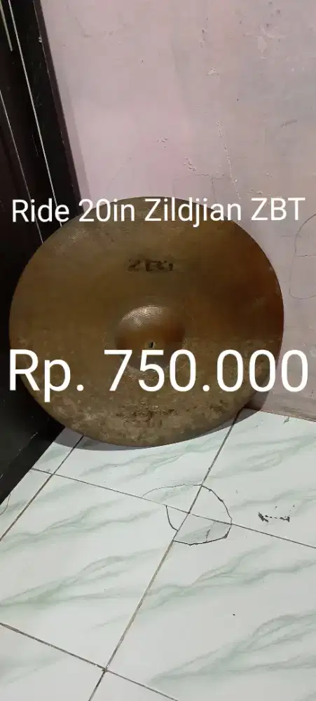 Simbal ride 20in, harga sdh tercantum