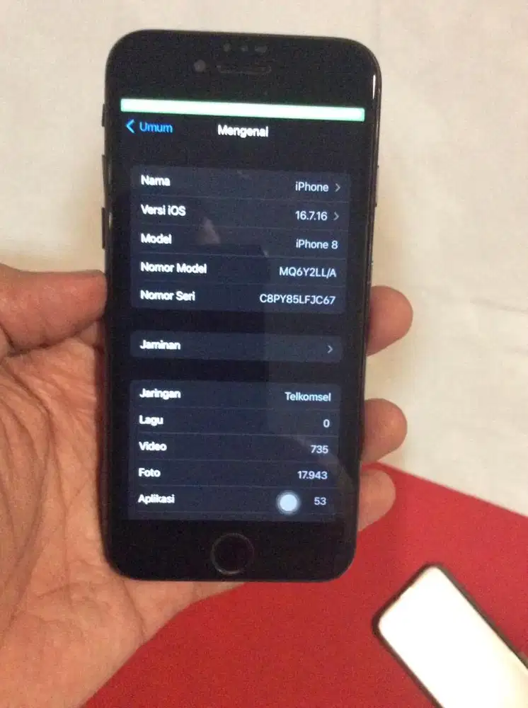 Iphone 8 64 Dark Grey Murah