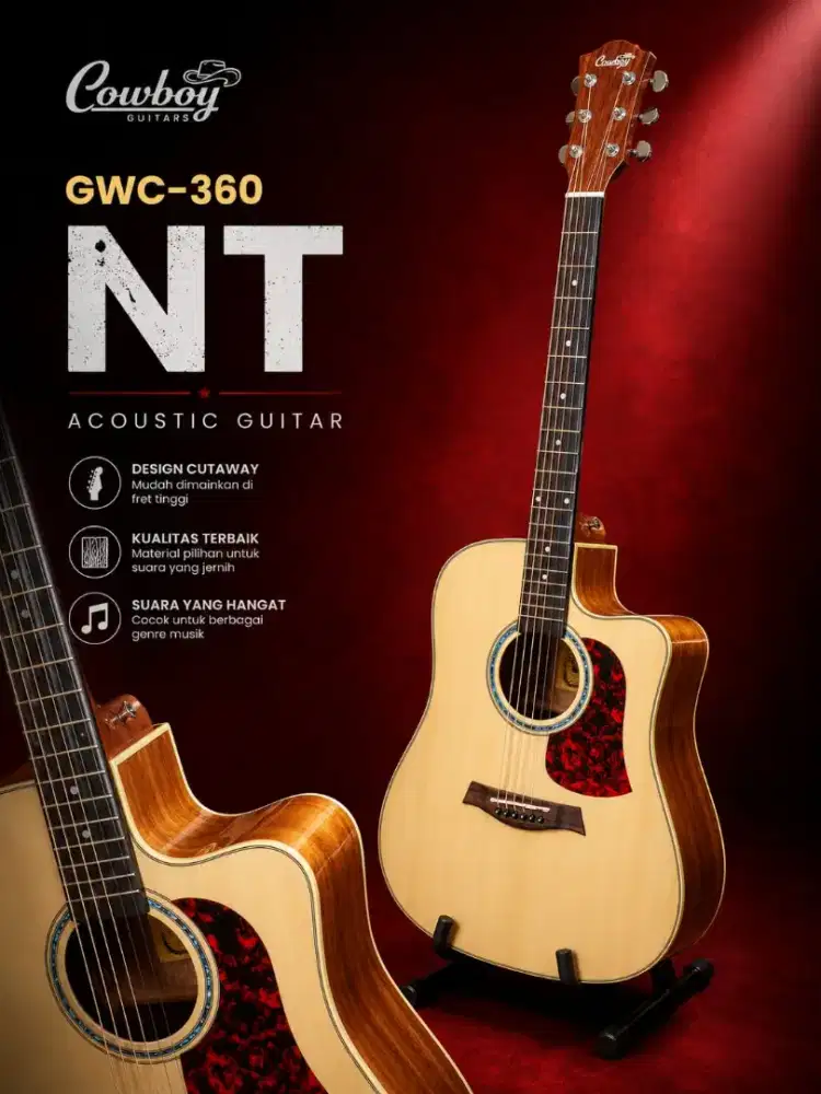GITAR AKUSTIK COWBOY GWC360 NT ORIGINAL