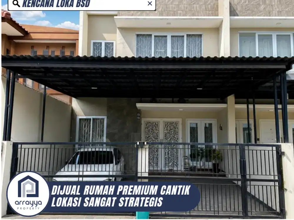 DIJUAL RUMAH PREMIUM CANTIK FULL FURNISHED DI KENCANA LOKA BSD (HRB229)