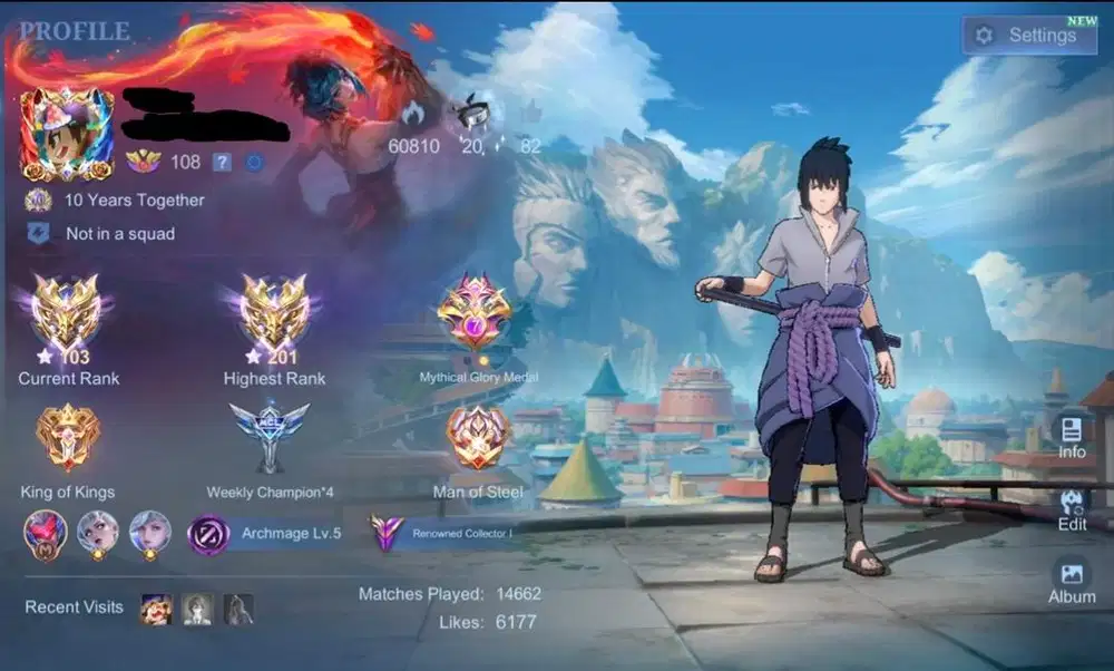 Jual ID Akun Mobile Legend User Pribadi