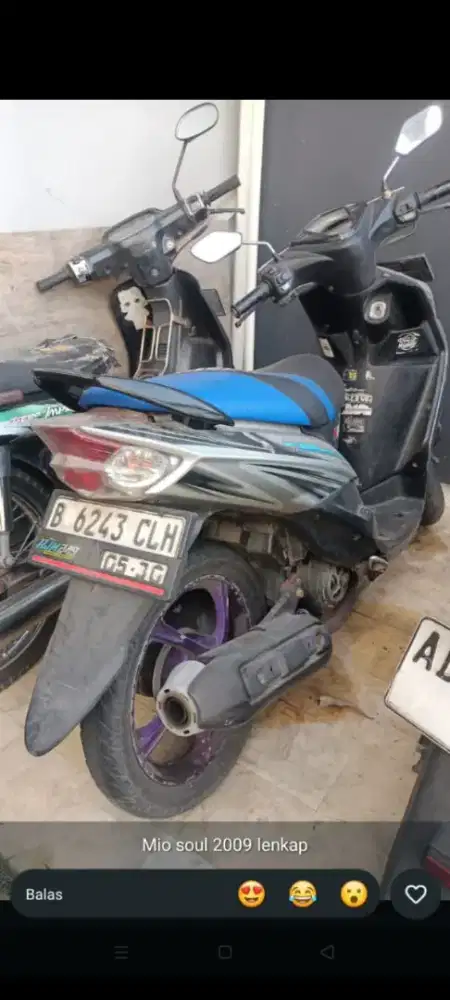 Yamaha Mio soul THN 2010 plat B Jakarta
