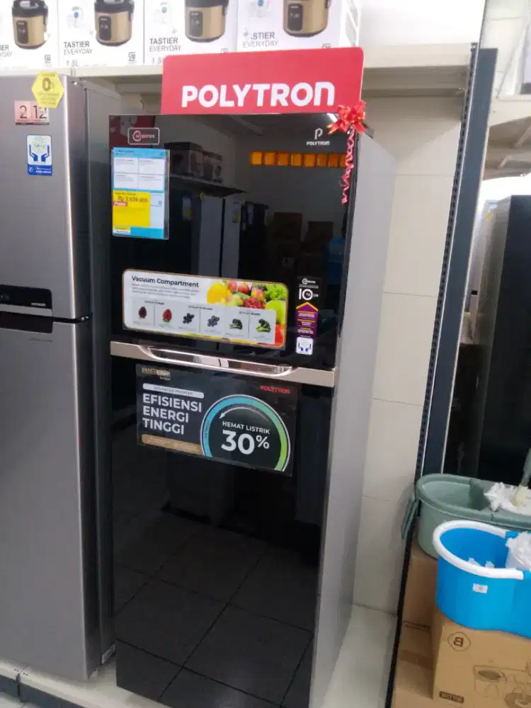 Cicilan ringan Kulkas Polytron 10rban per hari