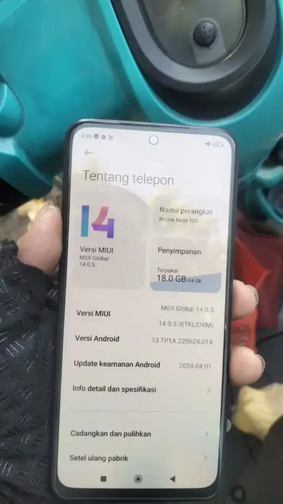 XIAOMI REDMI NOTE 10S RAM 6/64GB