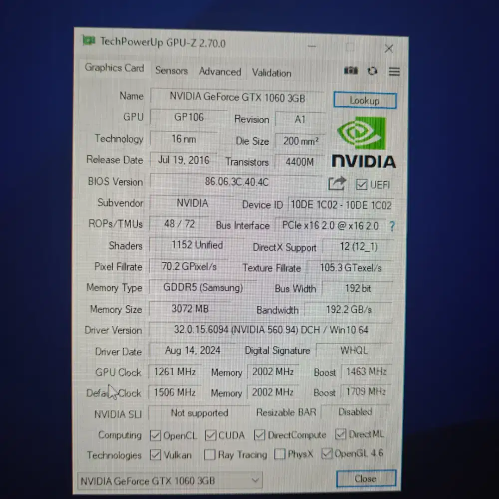 VGA GTX 1060 Maxsun Normal Adem