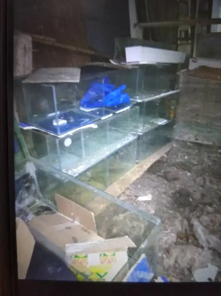 Aquarium borongan murah ada 8 bonus mesin, Pralon dan kranya bsa brter
