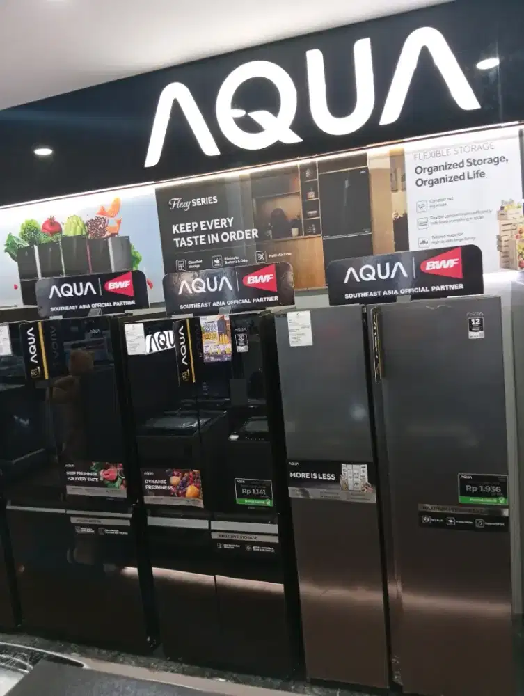 HOT PROMO KULKAS 4 PINTU MULTIDOOR AQUA TERMURAH TERPERCAYA BERGARANSI