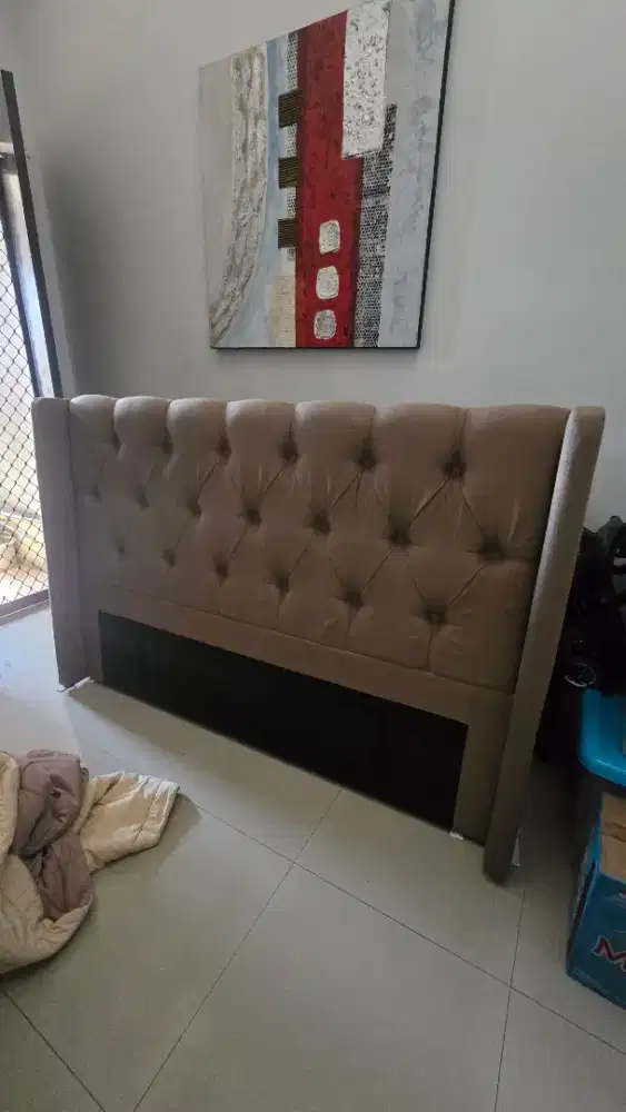 DIFAN/ HEADBOARD KINGKOIL KREM