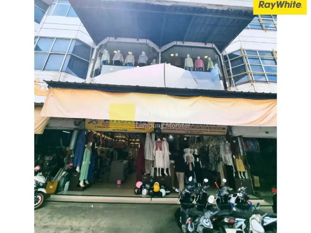 Dijual Ruko 2 Pintu di, Pasar Tengah, Bandar LAmpung (Kode : DE HRA 3781)