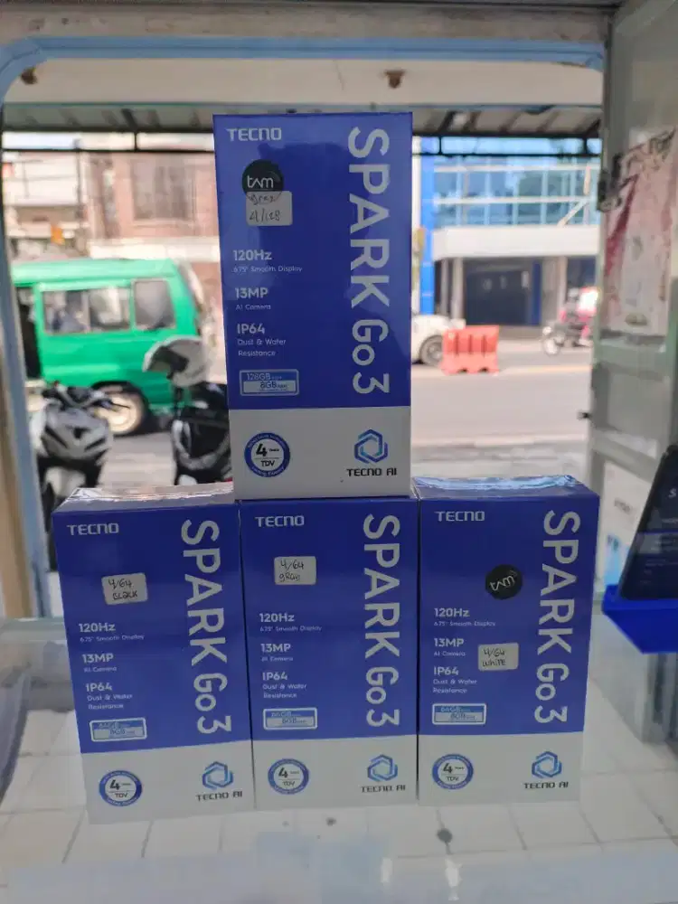 Tecno Spark Go 3 segelbox resmi