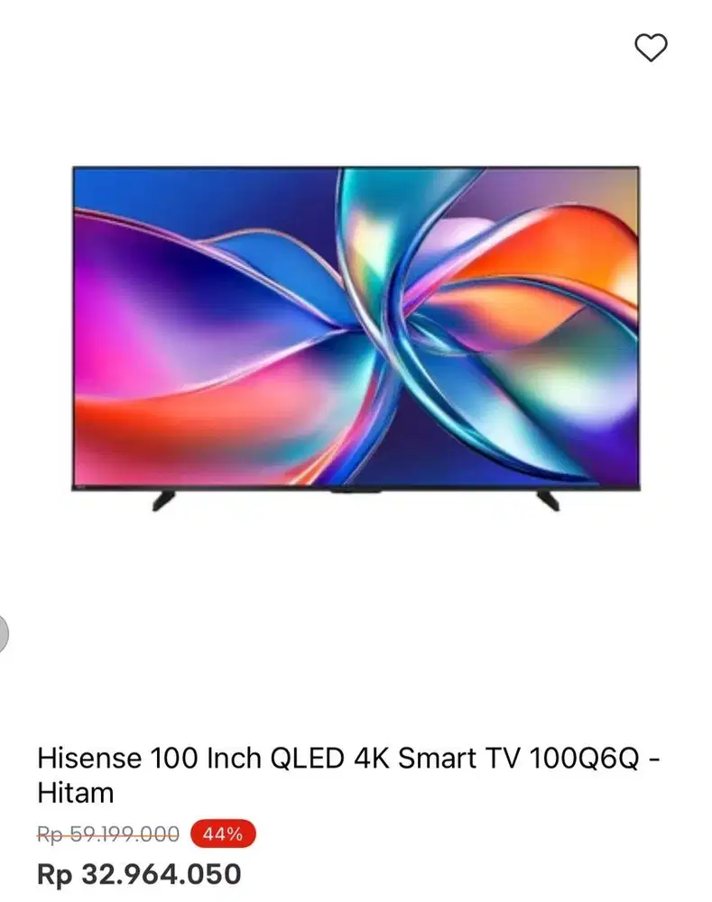 HISENSE GOOGLE TV 4K 100inci