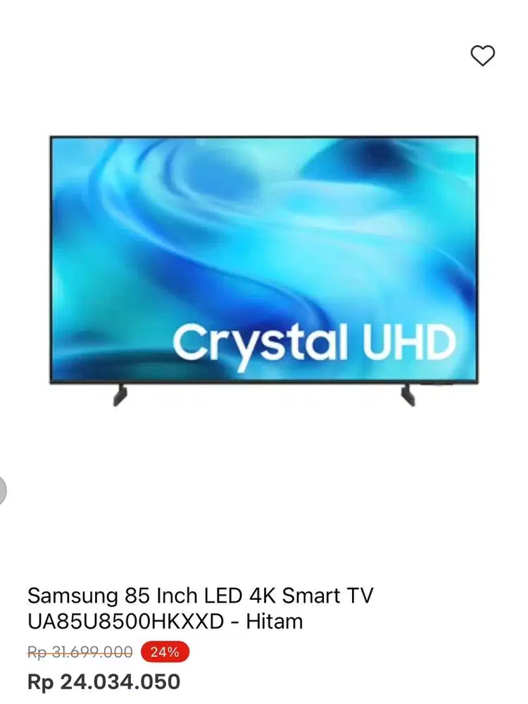SAMSUNG SMART TV 4K 85inc