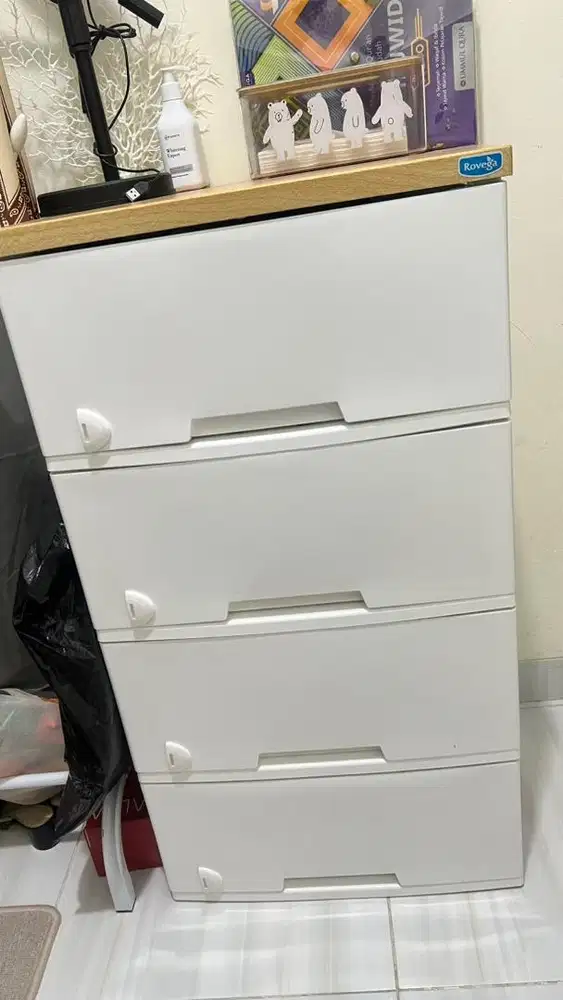 LACI DRAWER ROVEGA PUTIH ESTETIK