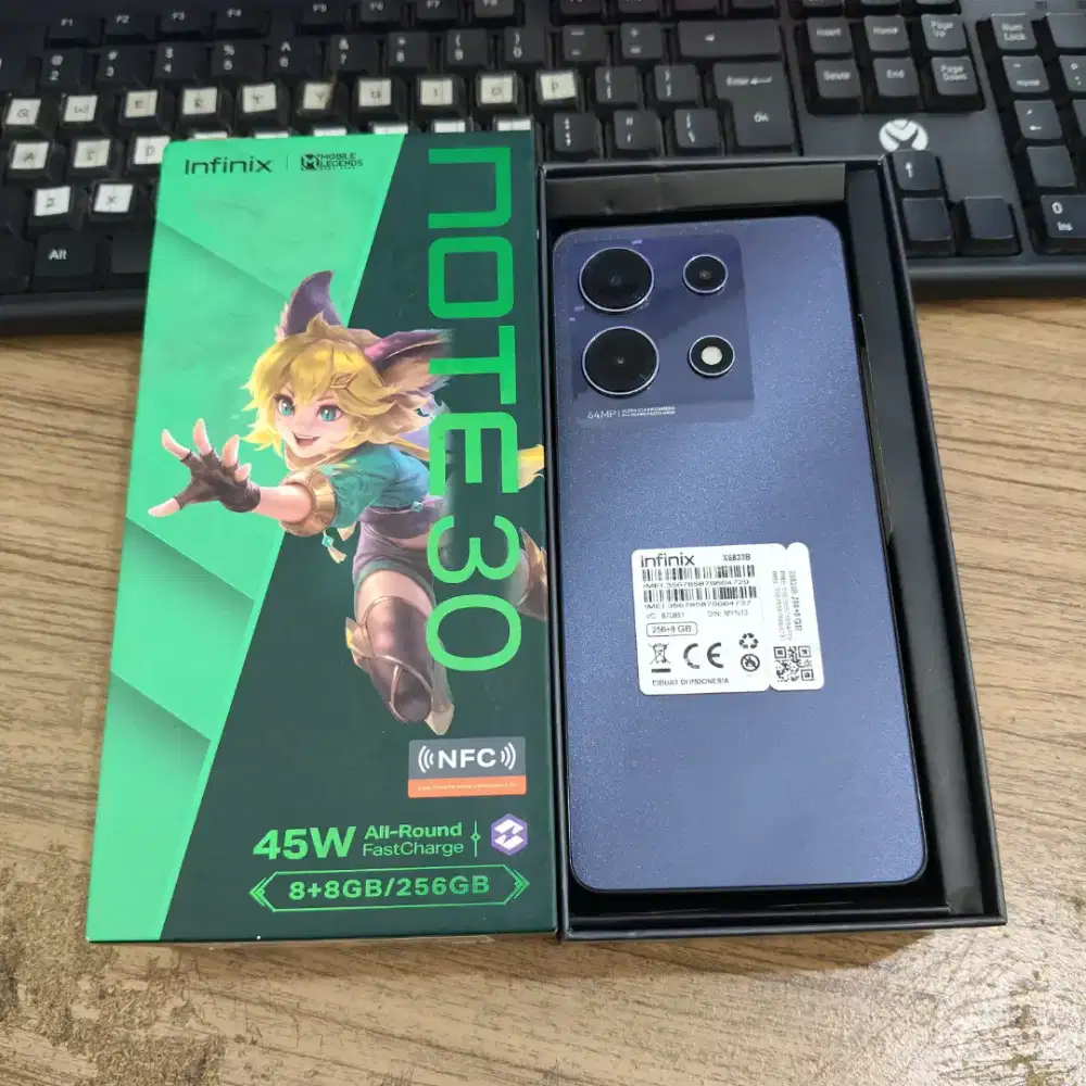 Infinix Note 30 8/256 Black di Eleven cell
