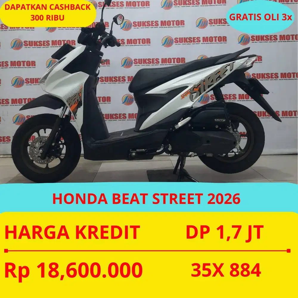 HONDA BEAT STREET 2026 DP MURAH 1,7 JUTA GUYSS