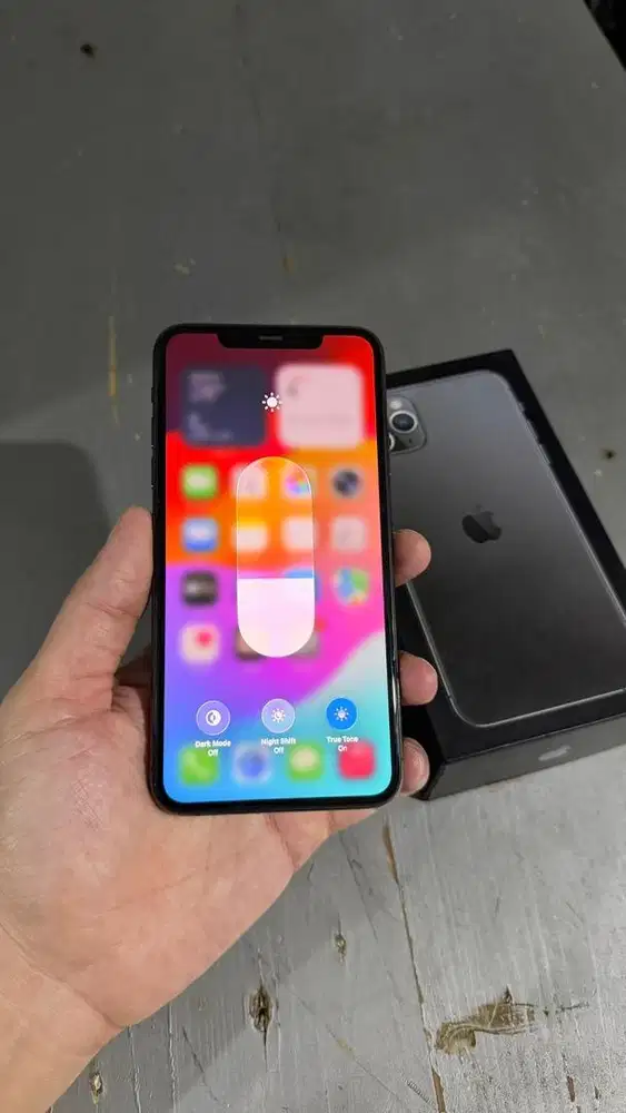 Iphone 11 Promax 256GB Grey Lengkap Terdaftar All Operator ON