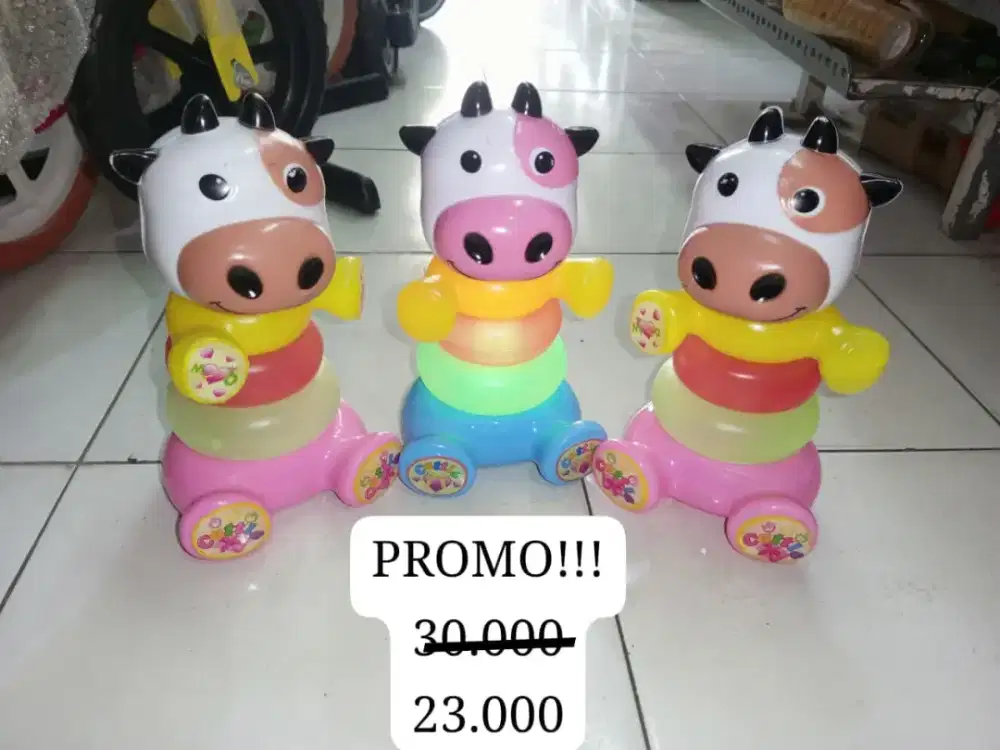 Promo Mainan anak donat susun batrei