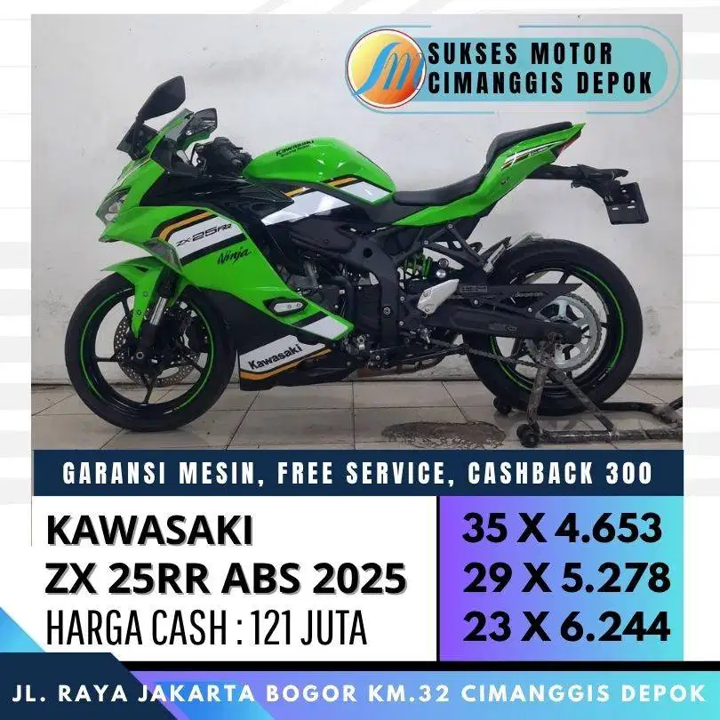 KAWASAKI ZX 25RR ABS 2025 LIKE NEW MULUS LOW KM 300 PERAK
