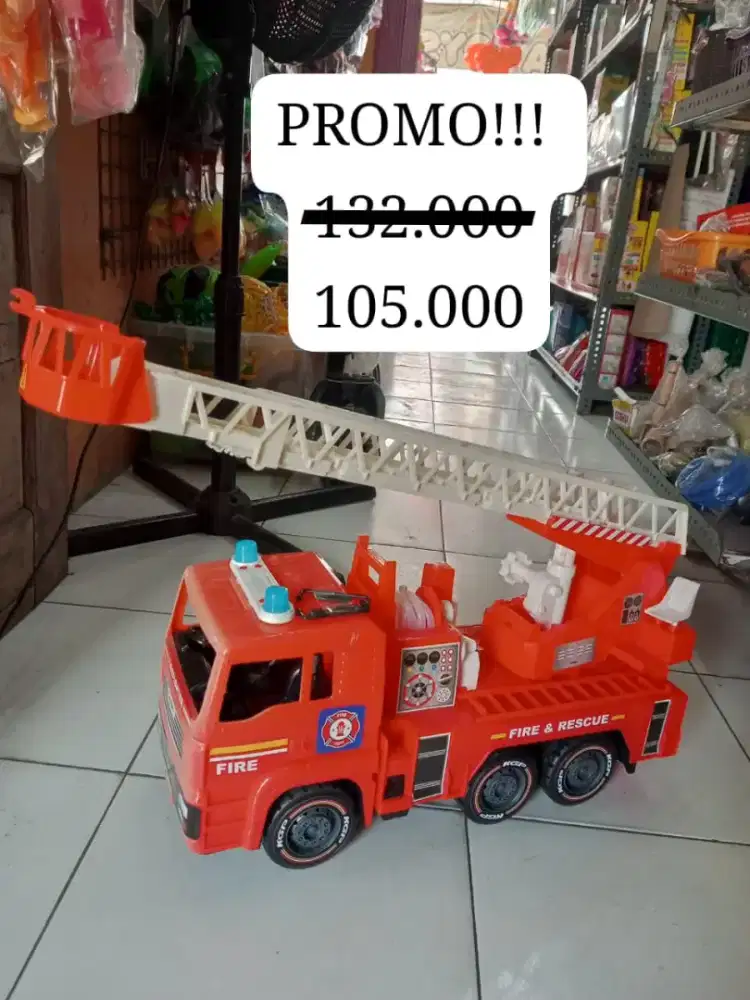 Promo mainan anak truk pemadam selang air